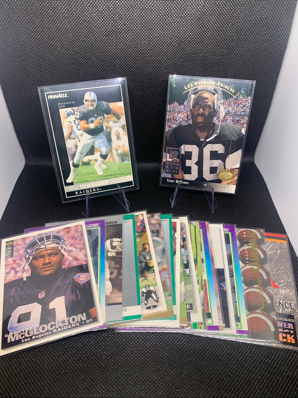 Las Vegas Raiders Card Lot Townsend McGlockton Golic & More Excellent Condition!
